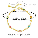 Colorful Rhinestone Bracelet Bangles for Women Plated 18 K Pulseras