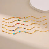 Hand of Fatima Multi-color Bracelet 18K Plated High Jewelry
