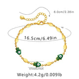 Hand of Fatima Multi-color Bracelet 18K Plated High Jewelry
