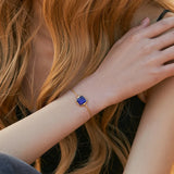 Multi-color Rhinestone Bracelet 18K Plated Minimalist Girl Gift