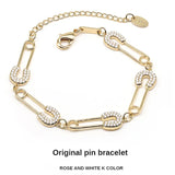 Zircon Silver Bracelet for Women, Elegant Cuba Chains
