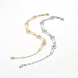 Zircon Silver Bracelet for Women, Elegant Cuba Chains