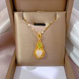 Zircon Pendant Necklace for Women Girls Fine Jewelry Accessories