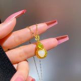 Zircon Pendant Necklace for Women Girls Fine Jewelry Accessories