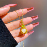 Zircon Pendant Necklace for Women Girls Fine Jewelry Accessories