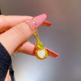 Zircon Pendant Necklace for Women Girls Fine Jewelry Accessories