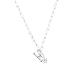 925 Silver Necklace Women CZ Pendant Fine Jewelry Party Accessory