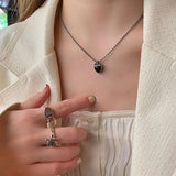 925 Silver Heart Pendant Necklace Vintage Fine Jewelry