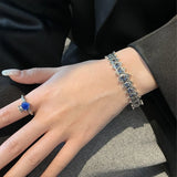 CZ Crown Cuff Bangle Bracelet for Women Wedding Party Jewelry