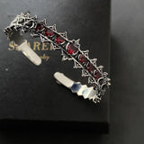 CZ Crown Cuff Bangle Bracelet for Women Wedding Party Jewelry