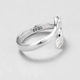 925 Sterling Silver Embrace Ring Couple Ring