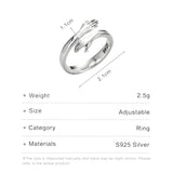 925 Sterling Silver Embrace Ring Couple Ring