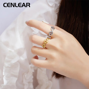 925 Sterling Silver Personalized Chain Ring Jewelry