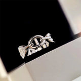 925 Sterling Silver Personalized Chain Ring Jewelry