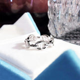 925 Sterling Silver Personalized Chain Ring Jewelry