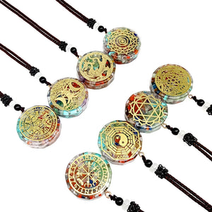 Chakra Eugen Seven Necklace 35mm Colorful Pendant Meditation Jewelry