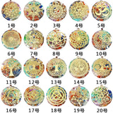 CHAKELA 7 Chakras Healing Necklace Natural Stone Geometric Pendant