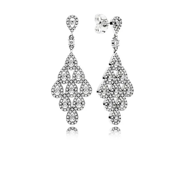 CHAMSS 925 Sterling Silver Smile Stud Earrings
