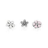 CHAMSS Love Family Petite Charms CZ Heart Locket Glass Pendant