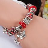 Metal Purple Pendant Light Charm Bracelet RE 99 S0418