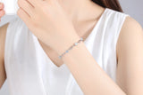 Romantic S925 Silver Bracelet for Lover Birthday Bangle