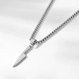 Dainty Chef Pendant Necklace Steel Charm Neck Chain Talisman Protection Jewelry
