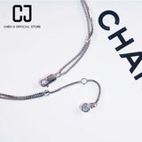 CHENJI S925 Silver Bracelet Double Layer Fresh All-Match Niche Bracelet