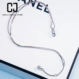 CHENJI S925 Silver Bracelet Double Layer Fresh All-Match Niche Bracelet