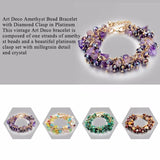 Personalized Purple Charm Bracelet for Women