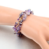 Personalized Purple Charm Bracelet for Women