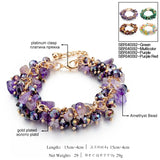 Personalized Purple Charm Bracelet for Women