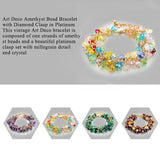 Crystal Beads Flower Bracelet With Stones