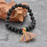 Natural Stone Tassel Bracelet for Women Men