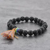 Natural Stone Tassel Bracelet for Women Men