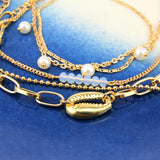 Cowrie Shell Bracelet Bohemian Jewelry Charm Chain Bracelet