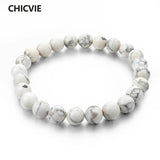 Natural Stone Strand Bracelets for Women Men Casual Jewelry DIY Bracelets