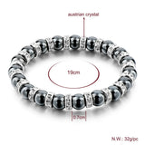 Tibetan Silver Stone Strand Bracelet Beaded With Stones