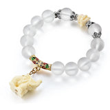 Tibetan Silver Stone Strand Bracelet Beaded With Stones
