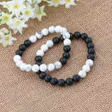 Couple Distance Bracelet Natural Stone Beaded Bracelets