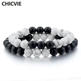Couple Distance Bracelet Natural Stone Beaded Bracelets