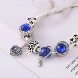 Adjustable Moon & Star Charm Bracelet, Chain Jewelry Gift