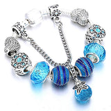 Crystal Heart Charm Bracelet Gift For Women