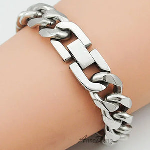 13mm Stainless Steel Chain Bracelet Men Jewelry