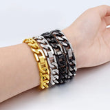 13mm Stainless Steel Chain Bracelet Men Jewelry