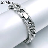 7mm Stainless Steel Chain Bracelet for Men and Women - Christmas Gift