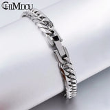 7mm Stainless Steel Chain Bracelet for Men and Women - Christmas Gift