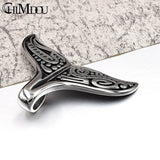 Whale Tail Pendant Necklace Chain Stainless Steel for Men/Women