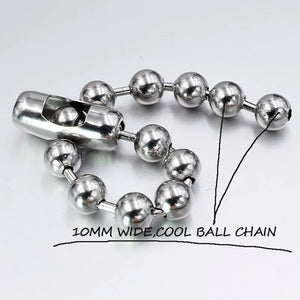 Silver CHAIN Bead Ball Bracelet Charm Women Girl Bracelet Customed Length