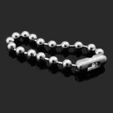 Silver CHAIN Bead Ball Bracelet Charm Women Girl Bracelet Customed Length