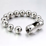 Silver CHAIN Bead Ball Bracelet Charm Women Girl Bracelet Customed Length